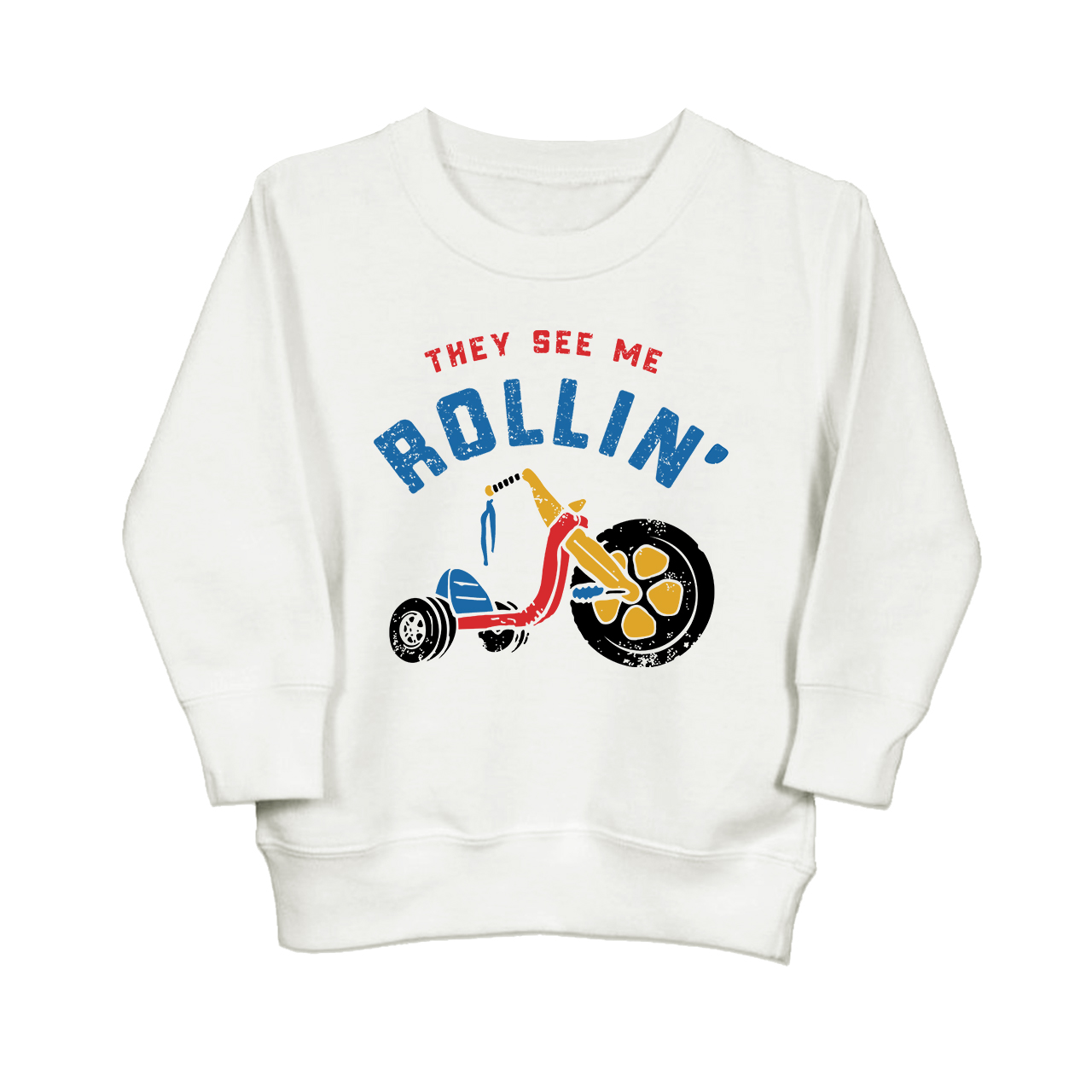 They See Me Rollin' Bike Kids Sweatshirt