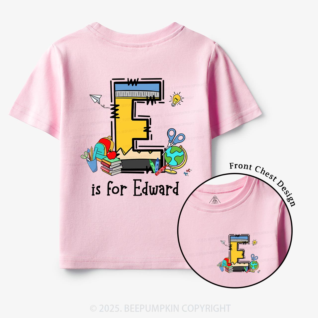 Personalized Alphabet Boy Name Toddler&Kid's Tees Beepumpkin
