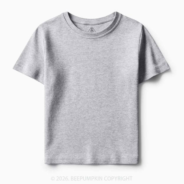 Solid Natural Toddler&Kid's Tees Beepumpkin
