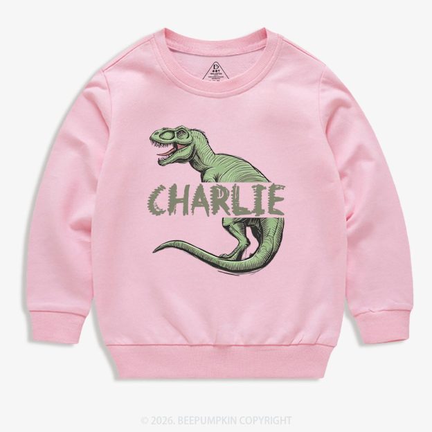 Personalized Roar And Explore Toddler&Kid's Sweatshirt
