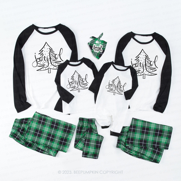 Merry And Bright Joyful Matching Pajamas For Family Beepumpkin