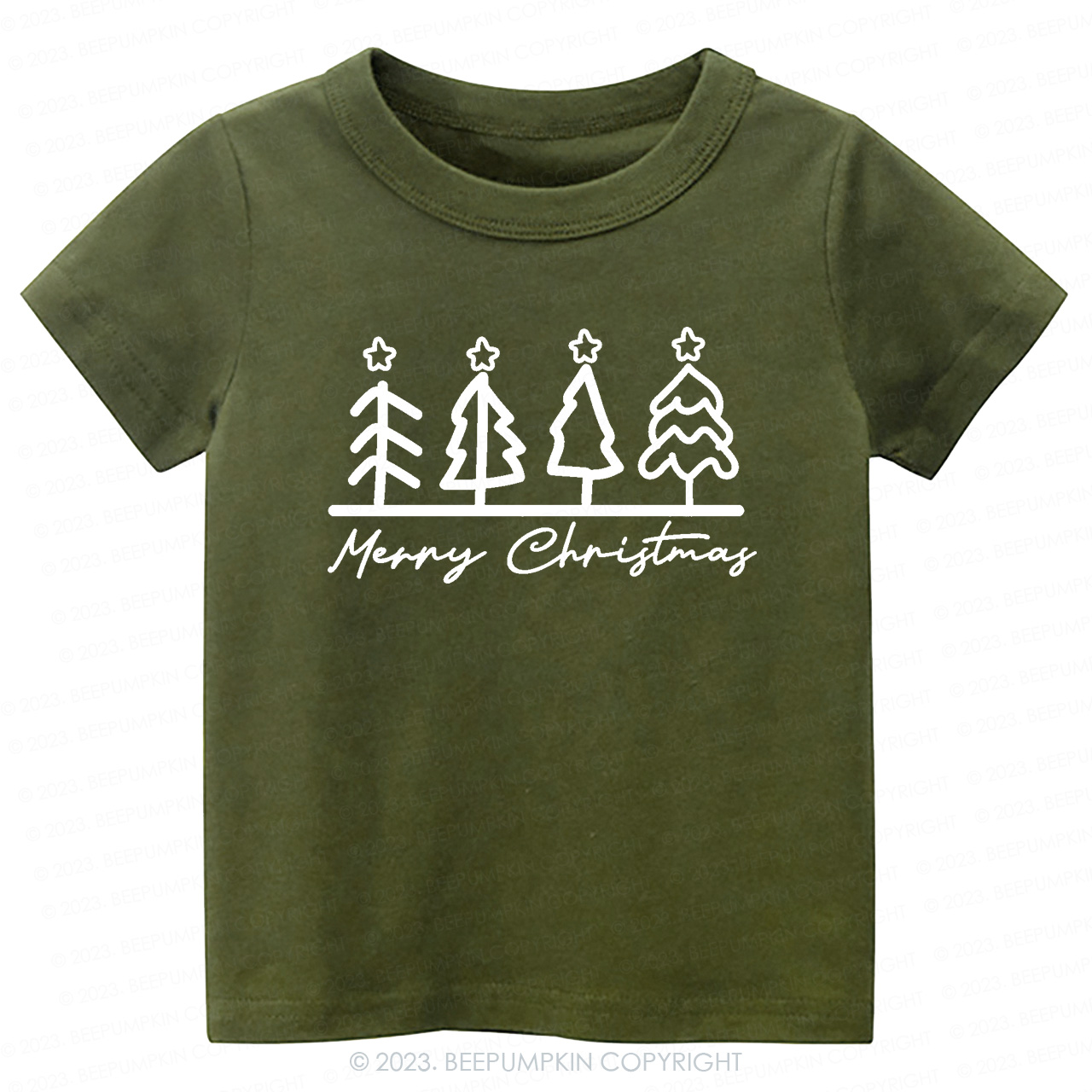 Natural Toddler Tee Christmas Tree Beepumpkin