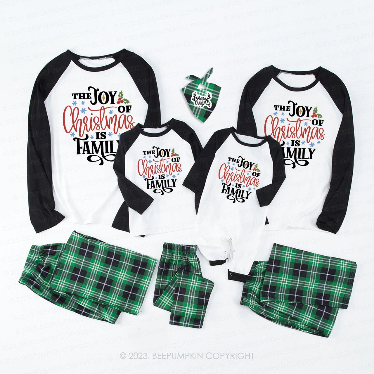 The Joy Of Christmas Is Family Matching Pajamas Beepumpkin