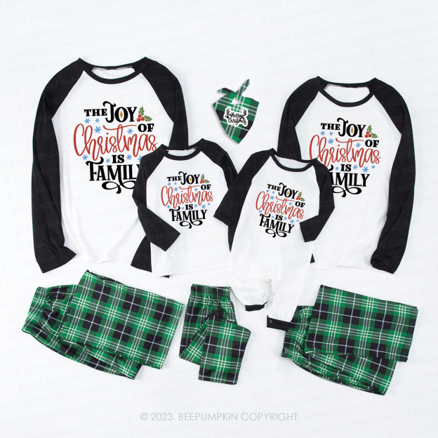 The Joy Of Christmas Is Family Matching Pajamas Beepumpkin