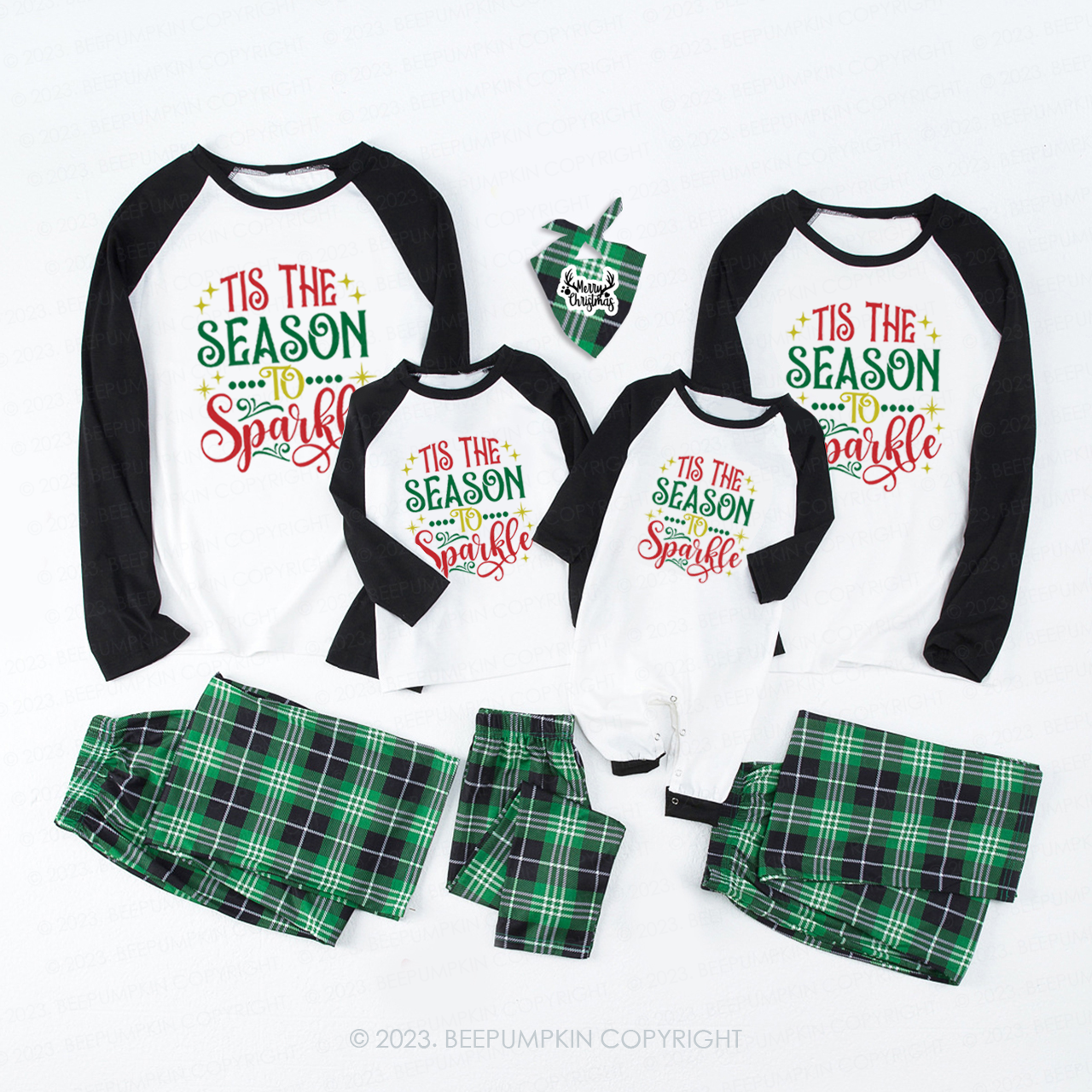 Tis The Season To Sparkle Special Family Matching Pajamas