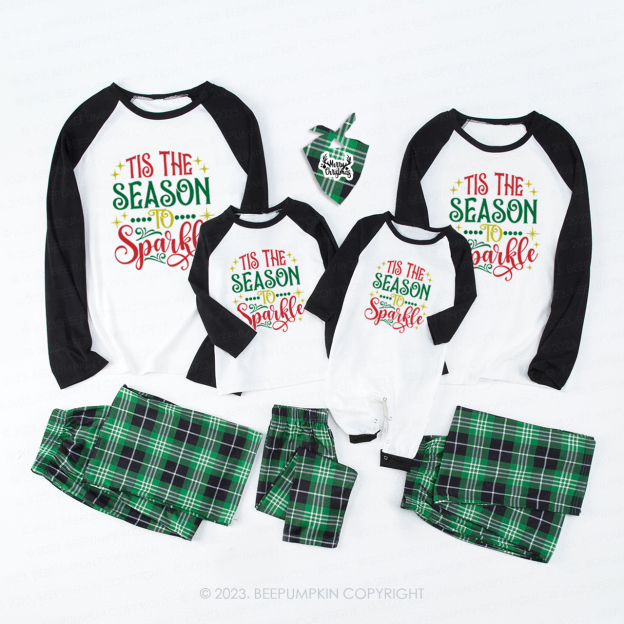 Tis The Season To Sparkle Special Family Matching Pajamas