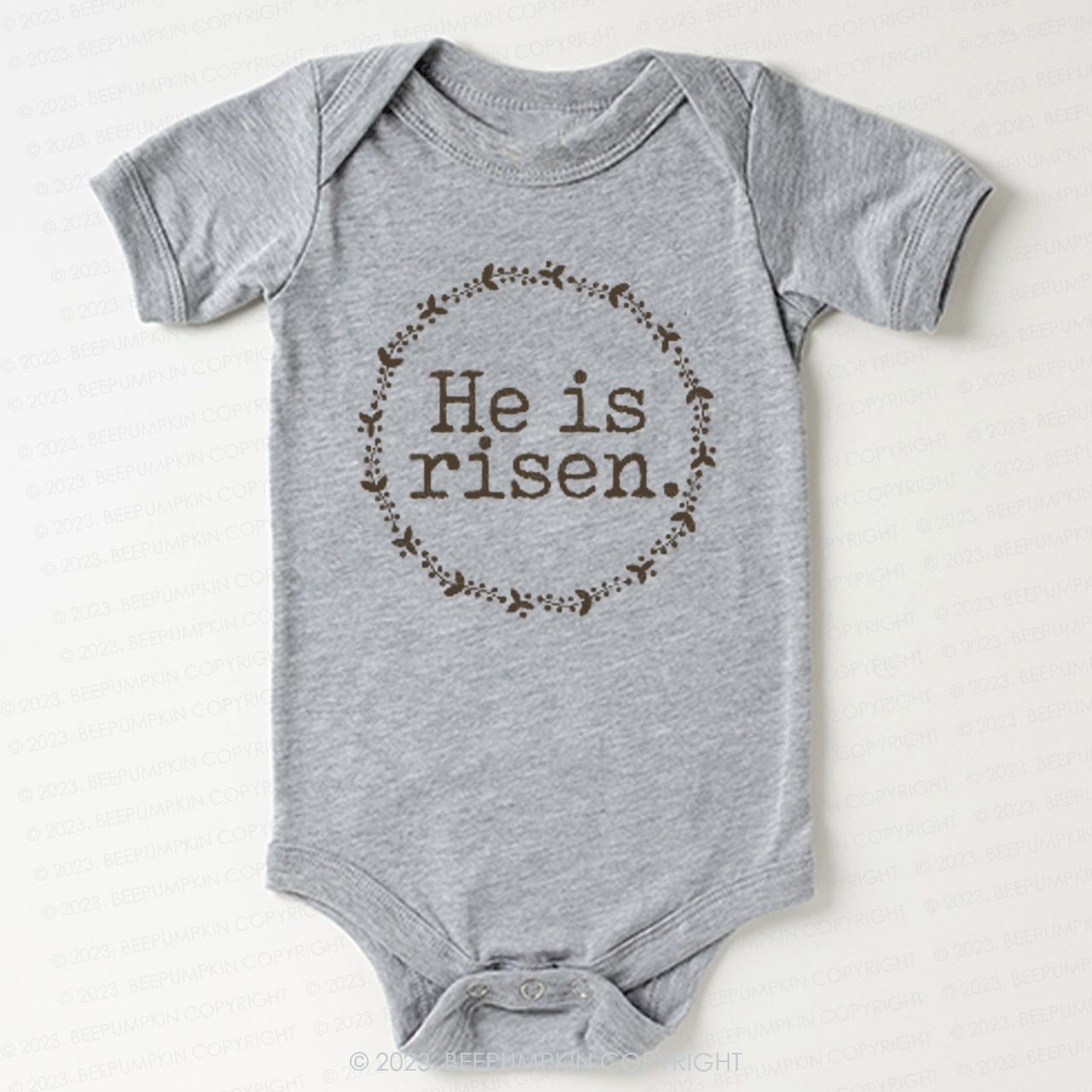 He Is Risen Faith Based Easter Bodysuit For Baby