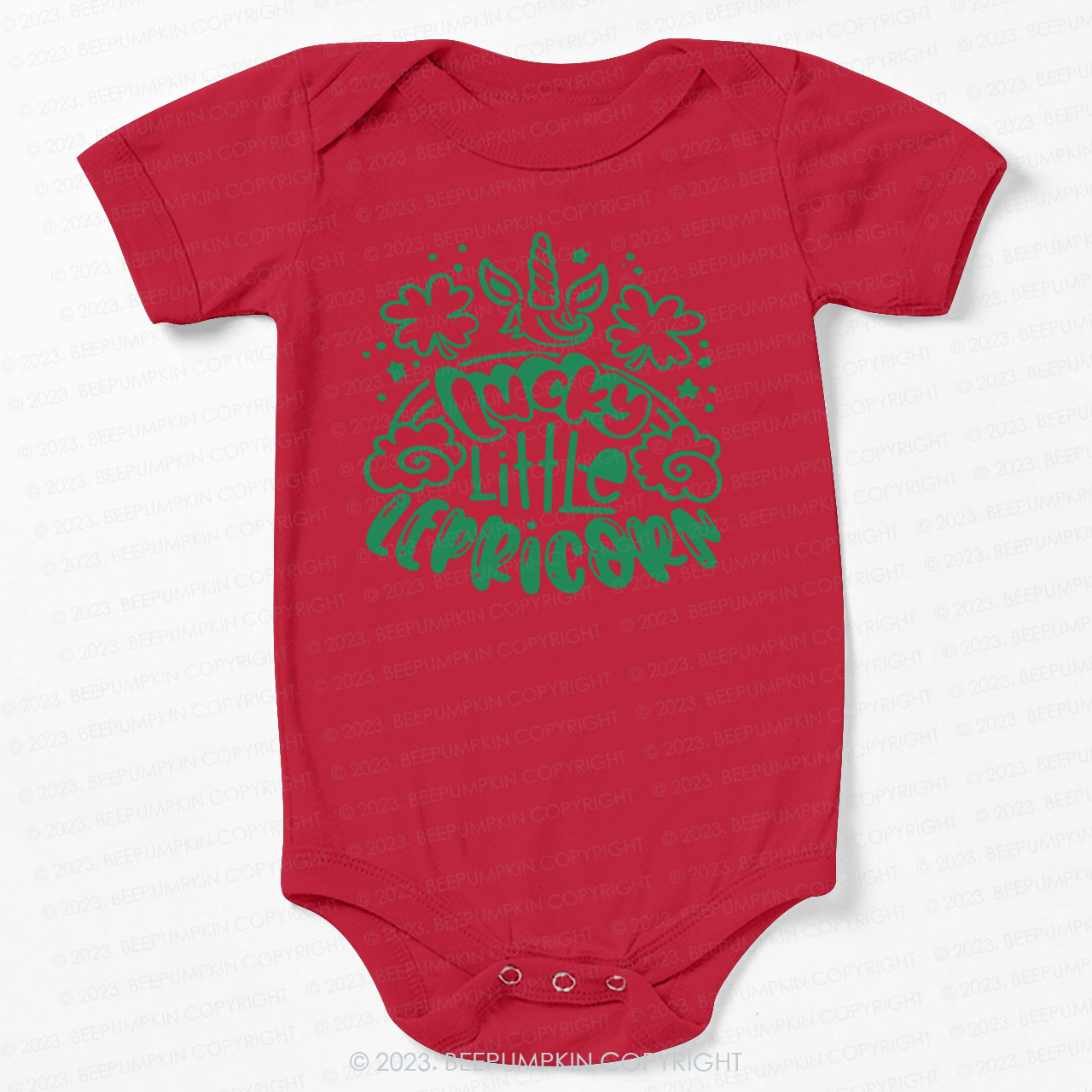 Lucky Little Lepricorn St.Patricks Day Bodysuit For Baby