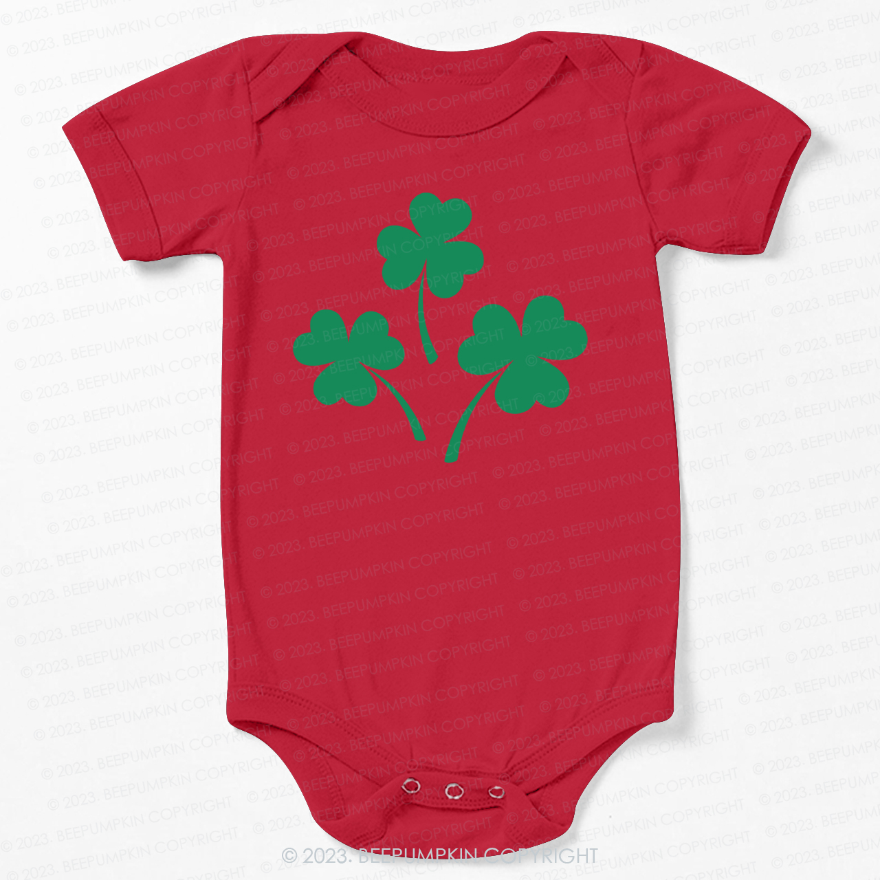 Shamrock St.Patricks Day Bodysuit For Baby