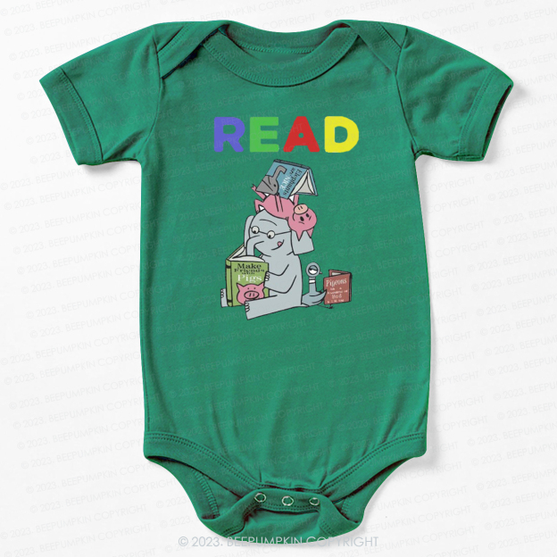 Reading With Friends Piggie Elephant Bodysuit For Baby