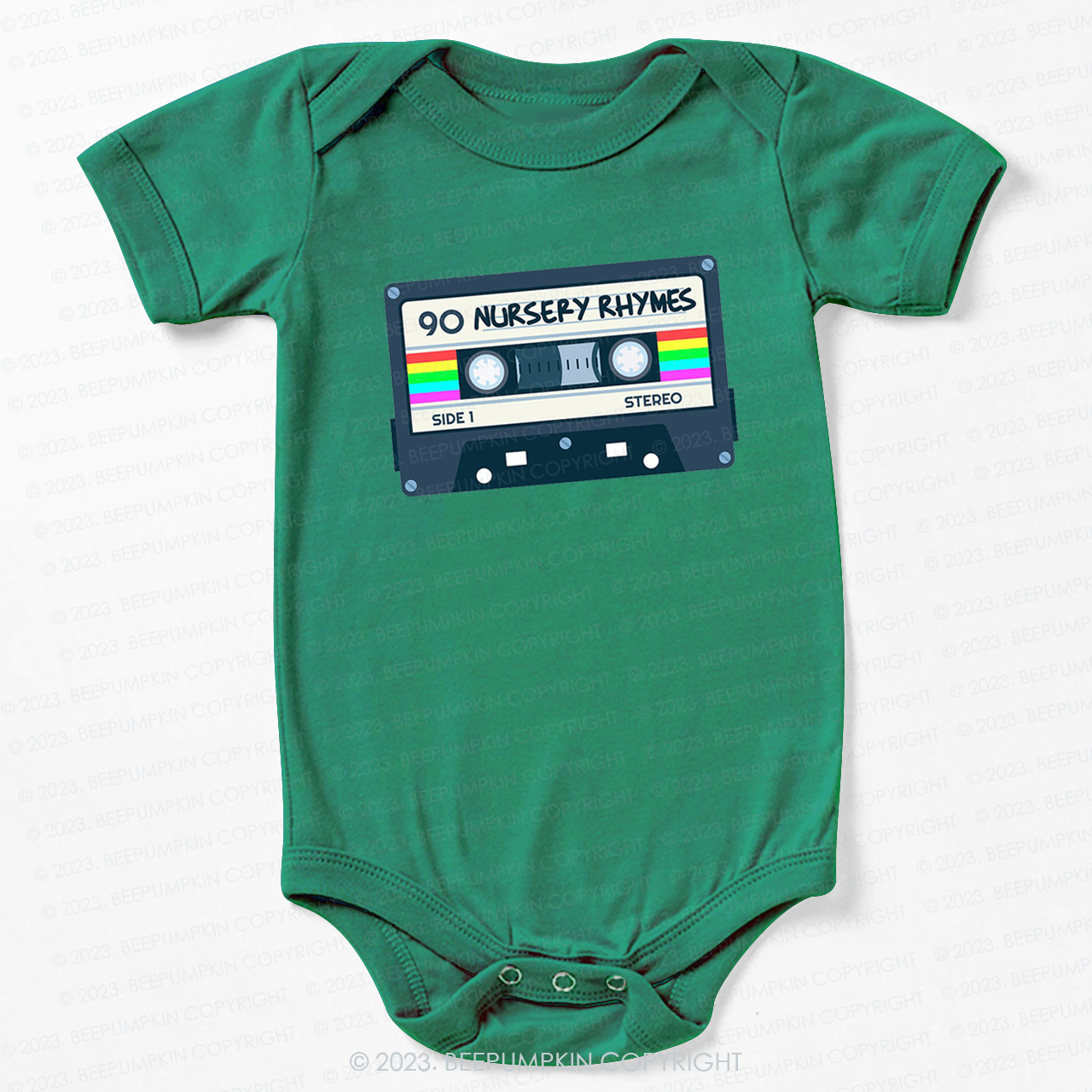 Nursery Rhymes Natural Mixtape Bodysuit For Baby