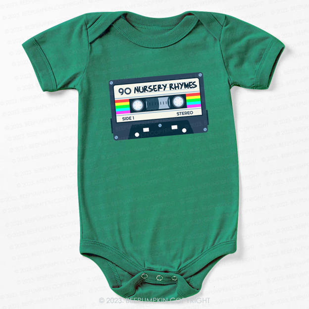 Nursery Rhymes Natural Mixtape Bodysuit For Baby