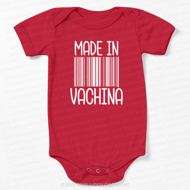 Funny Made In Vachina Bodysuit For Baby
