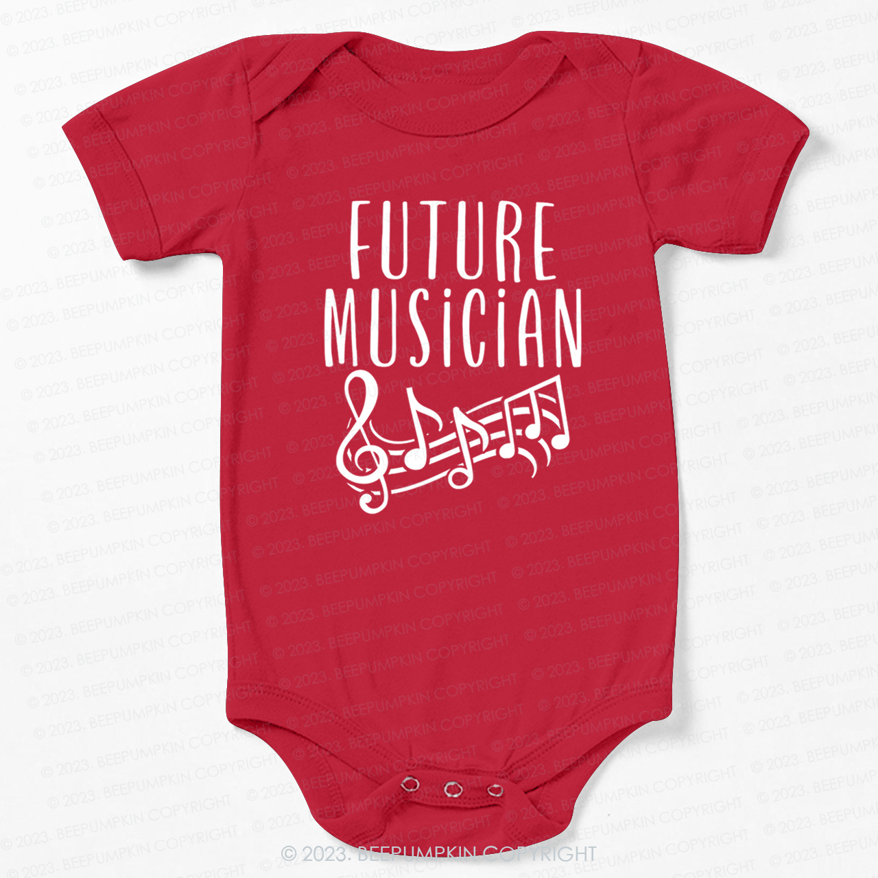 Future Musician Musical notes Bodysuit For Baby