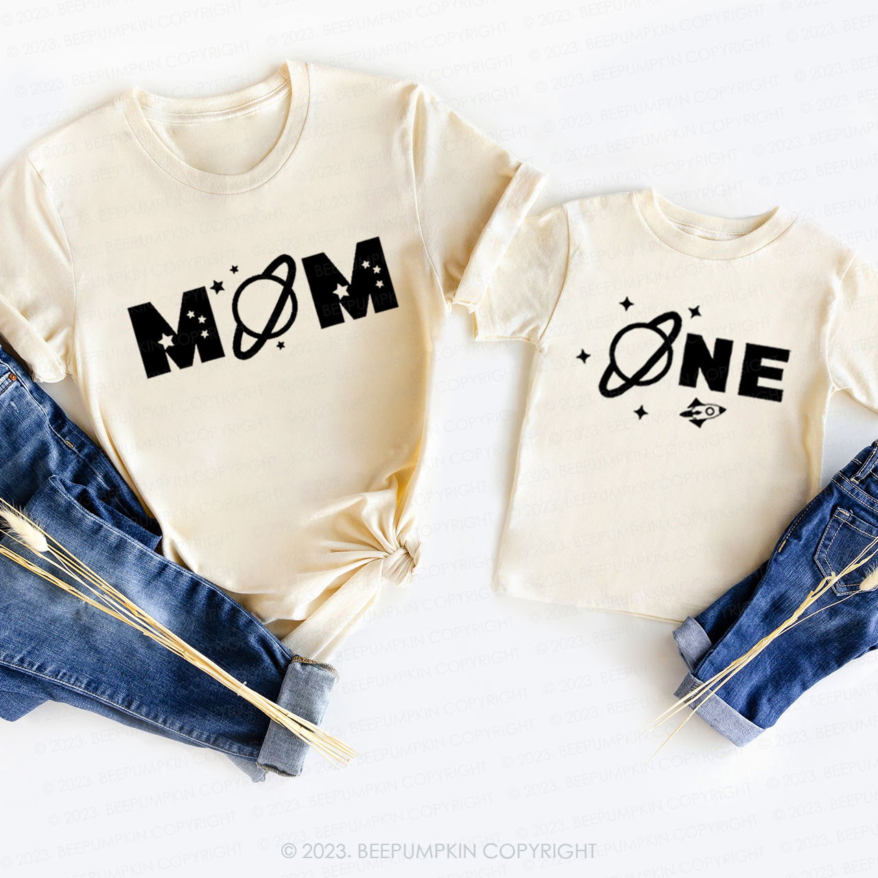 Space Themed  T-Shirts For Mom&Me