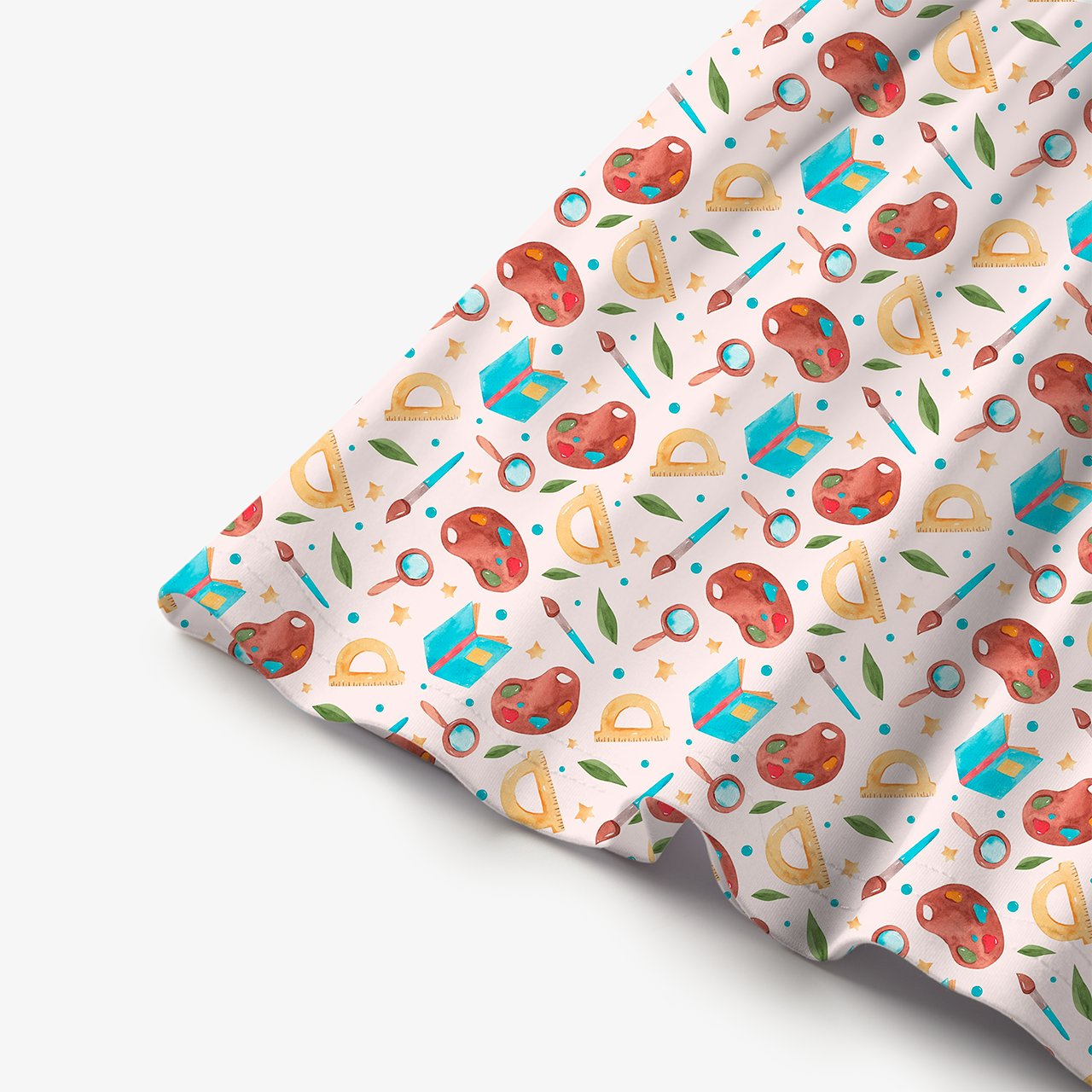 Watercolor Paint All Over Print Kids Dress