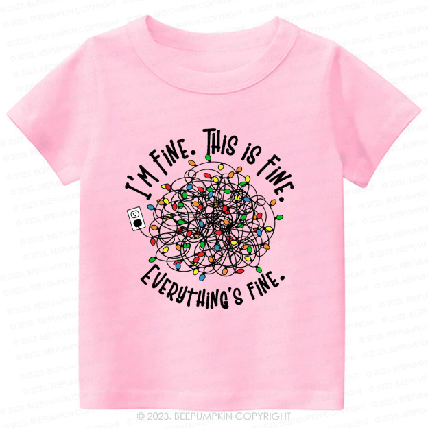 Holiday Christmas Lights Tees For Kids Beepumpkin