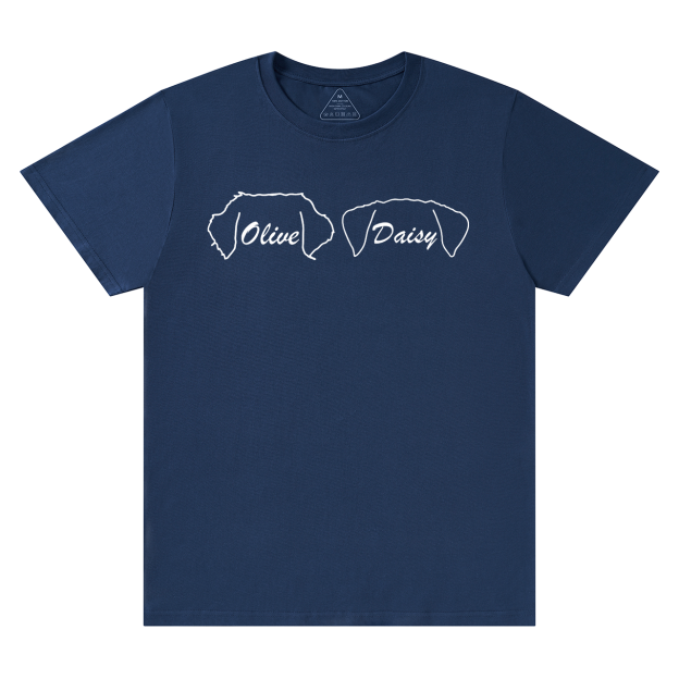 Personalized Dog Ears Mama T-Shirts