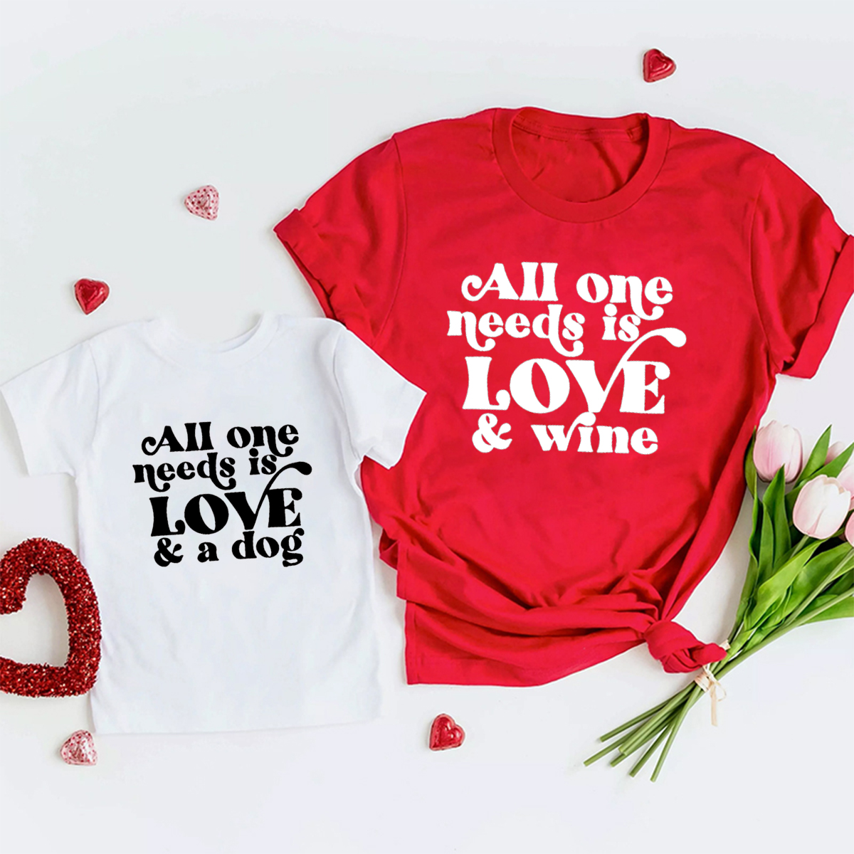 All One Needs Is Love Family Matching Shirts
