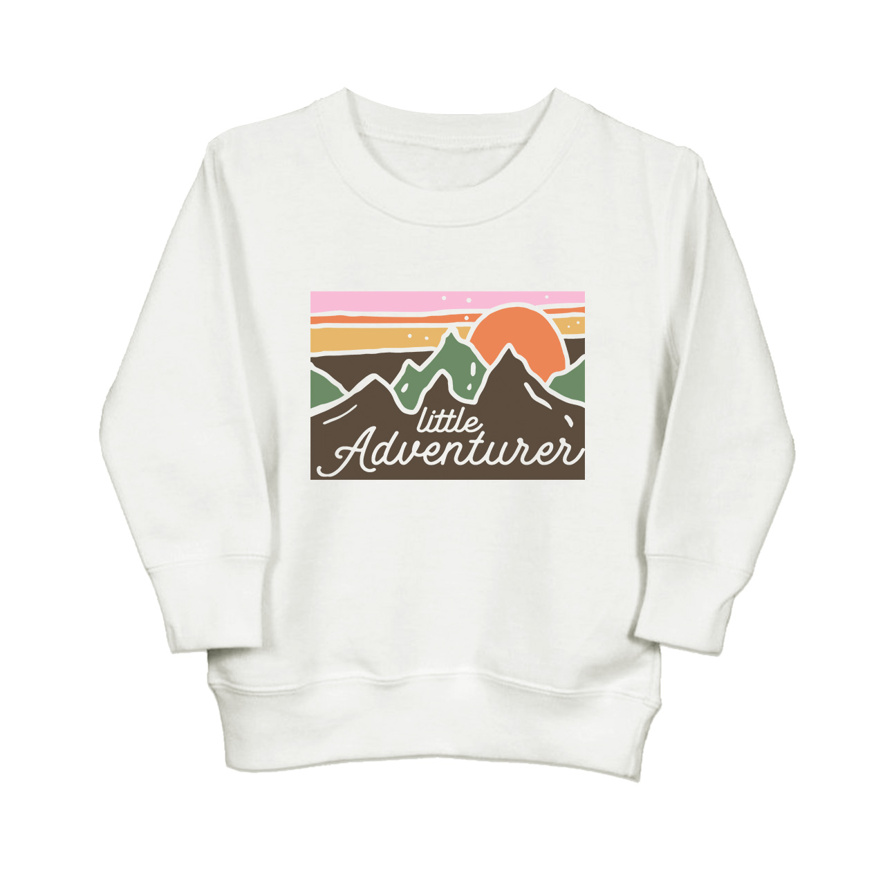 Little Adventurer Cute Mountains Kids Sweatshirt