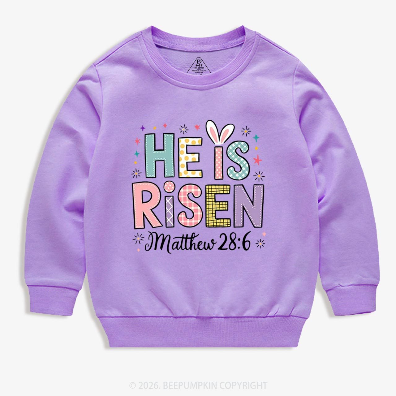 He is Risen Easter Joy Kid's Sweatshirt