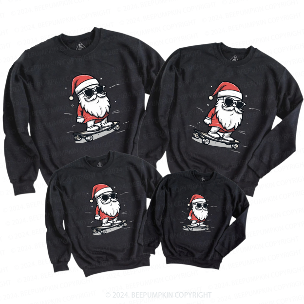Santa Sunglasses Christmas Claus Family Christmas Sweatshirt