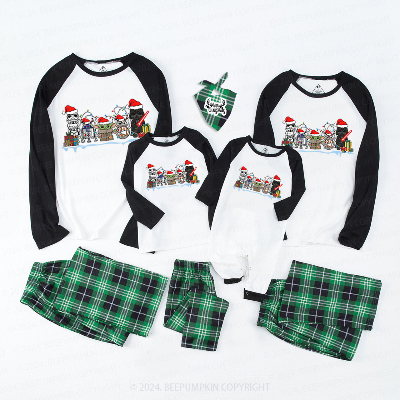 Cute Elf Party Christmas Family Matching Pajamas