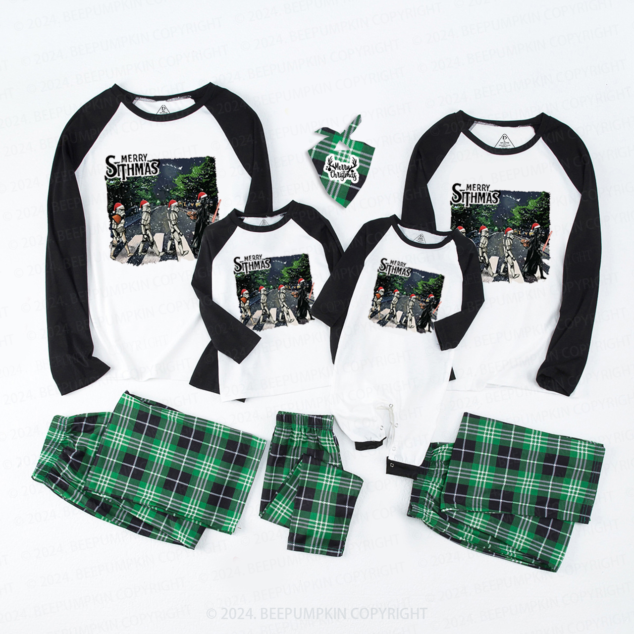 Interesting Street Scene Christmas Family Matching Pajamas