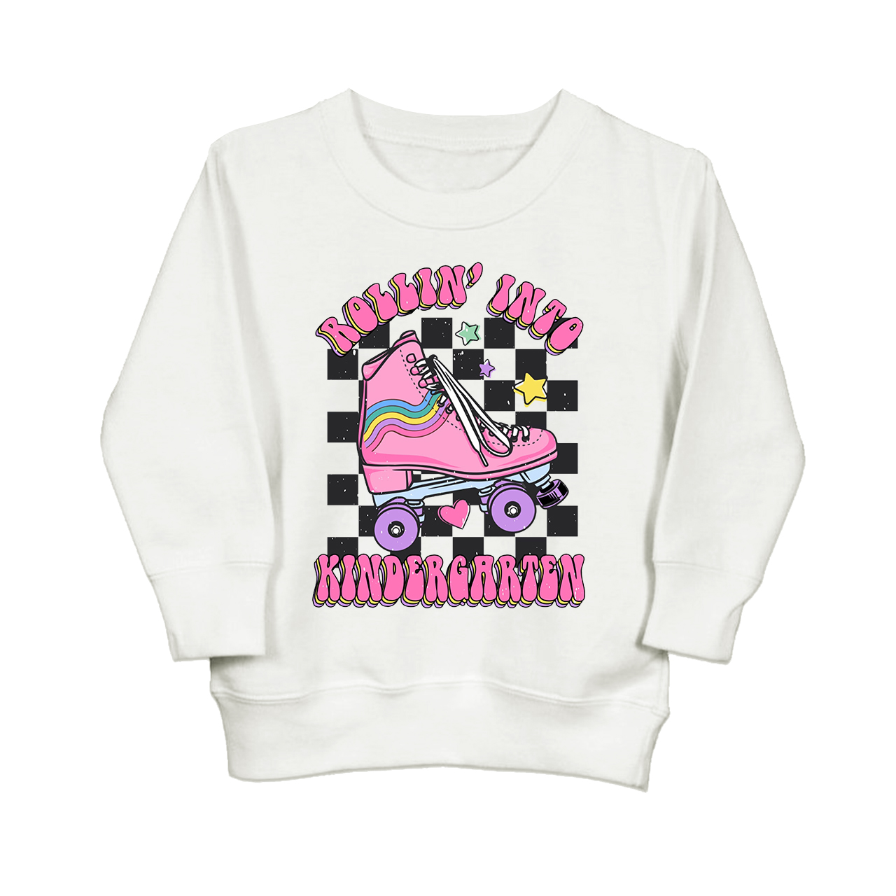 Rollin Into Kindergarten Back To School Kids Sweatshirt