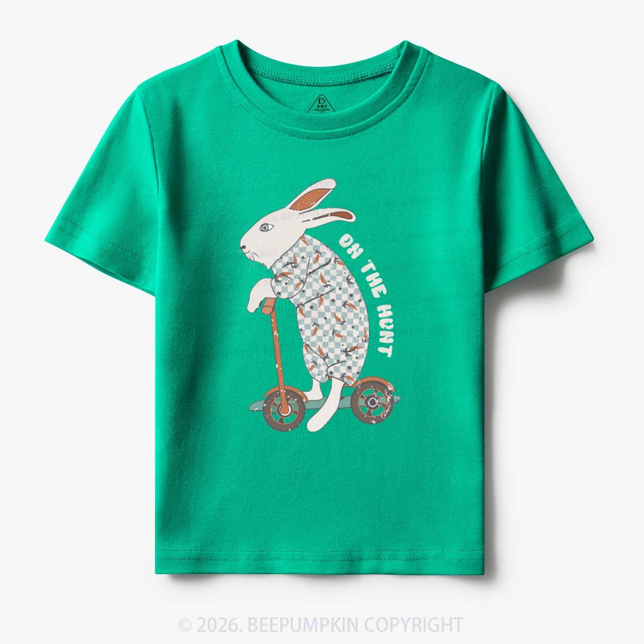 Bunny Scooter On The Hunt For Easter Eggs Toddler&Kid's Tees
