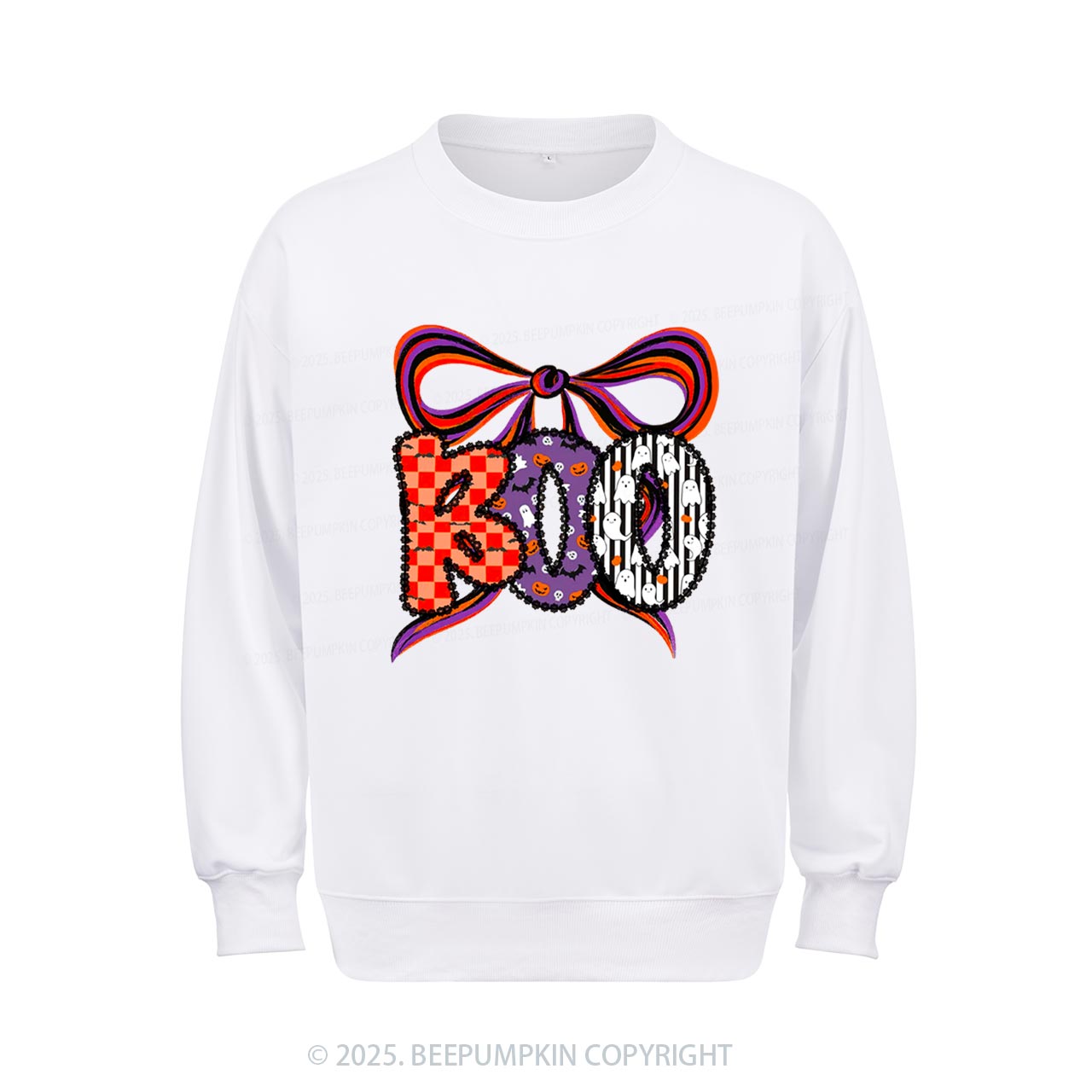 Boo Halloween Coquette Sweatshirt Beepumpkin