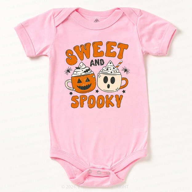 Sweet And Spooky Pumpkin Halloween Bodysuit For Baby