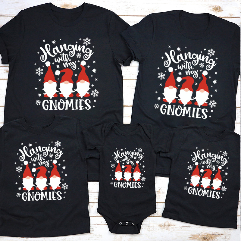Hanging With My Gnomies Matching Christmas Shirts