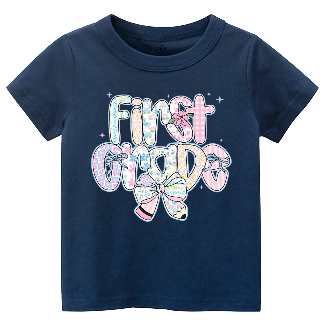 Personalized Preppy Back To School Floral Bundle Toddler&Kid's Tees Beepumpkin 