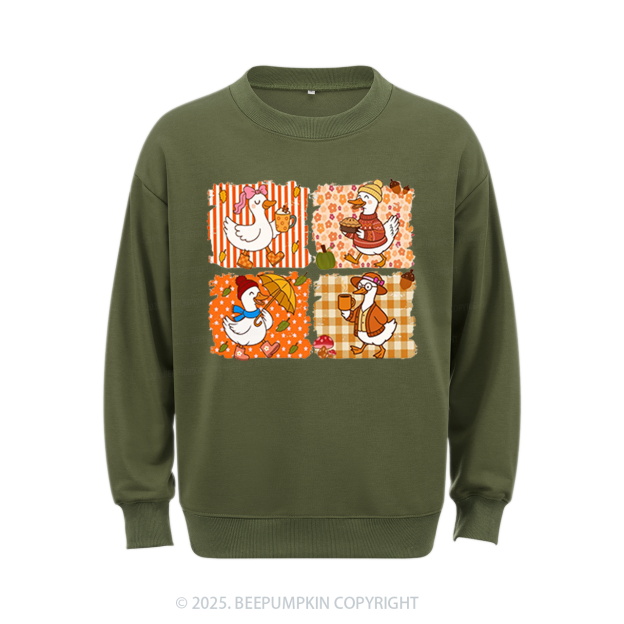 Silly Goose Autumn Sweatshirt Beepumpkin