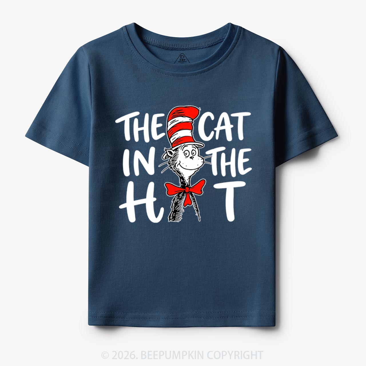 Whimsical Cat In The Hat Baby Toddler&Kids Tees