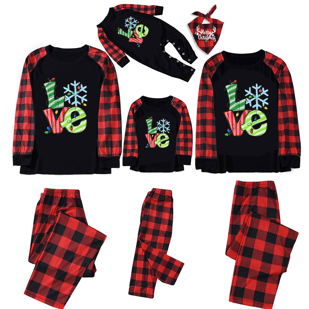 Snow Love Christmas Family Pajamas
