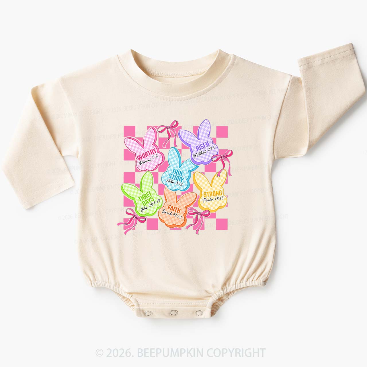 Christian Bunny A Lot Can Happen In Three Days Baby Bubble Romper