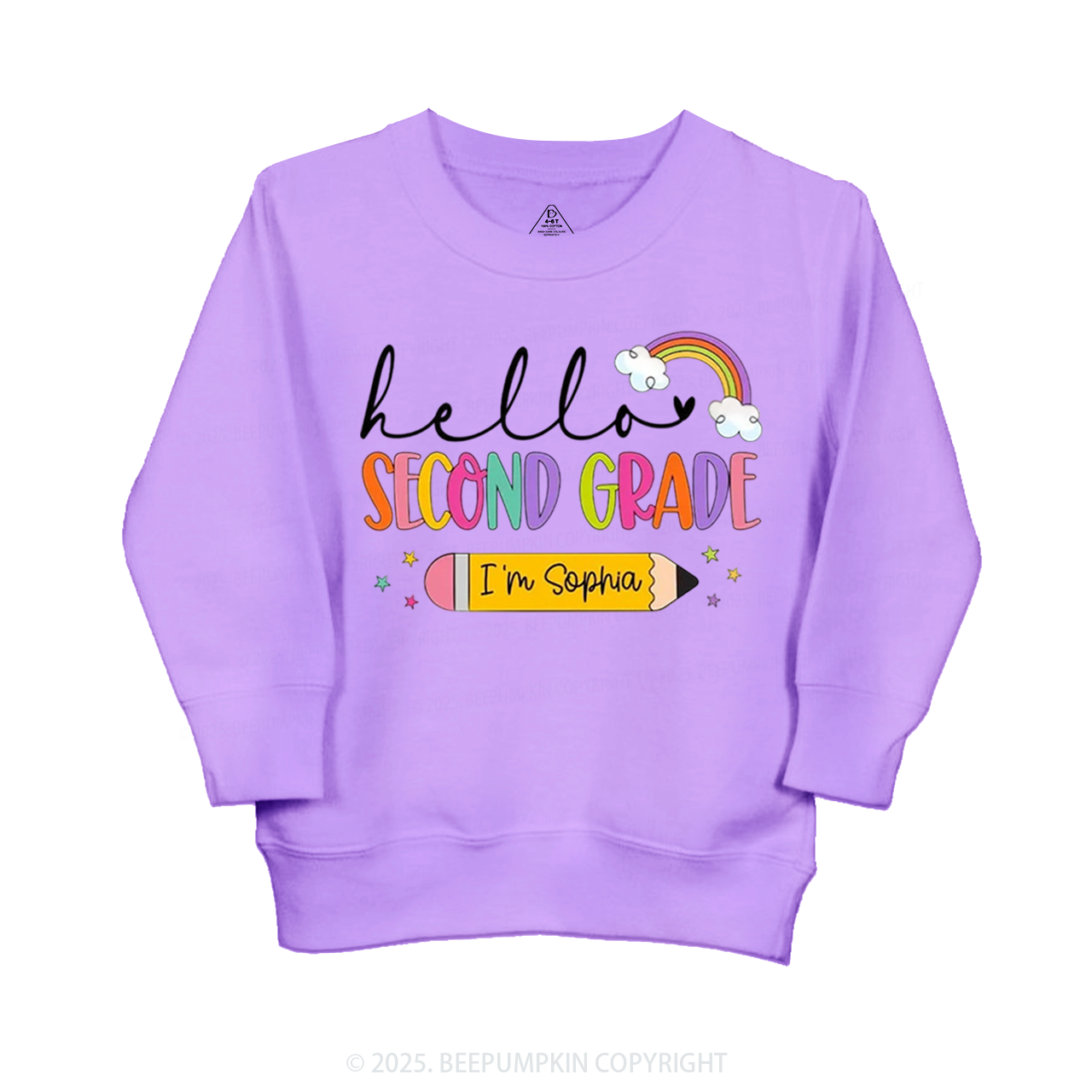 Personalized Hello Back To School Kid's Sweatshirt