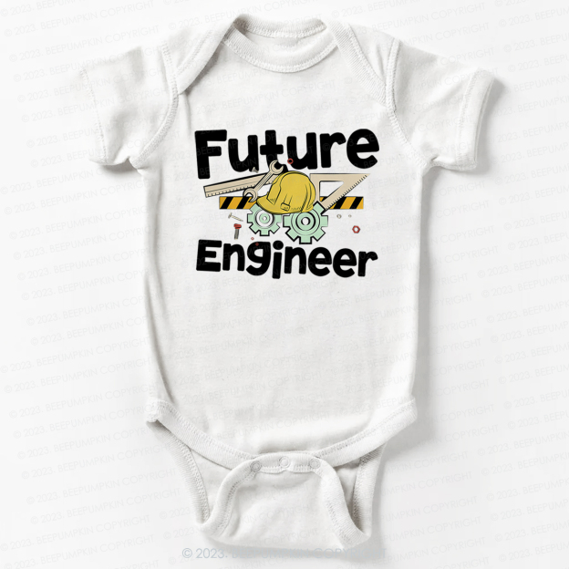 Mechanical Future Engineer Bodysuit For Baby