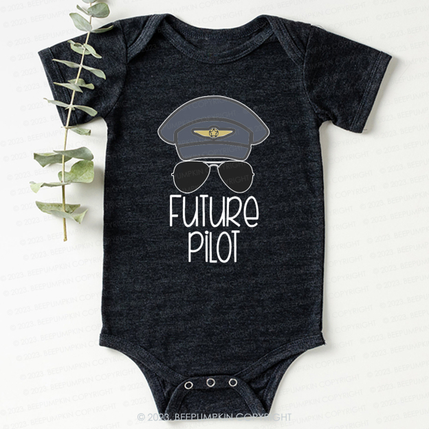 Future Pilot Sunglasses Bodysuit For Baby