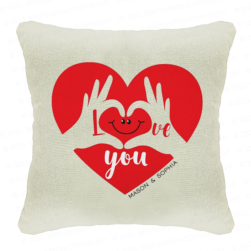 Personalized Endless Love Throw Pillowcase