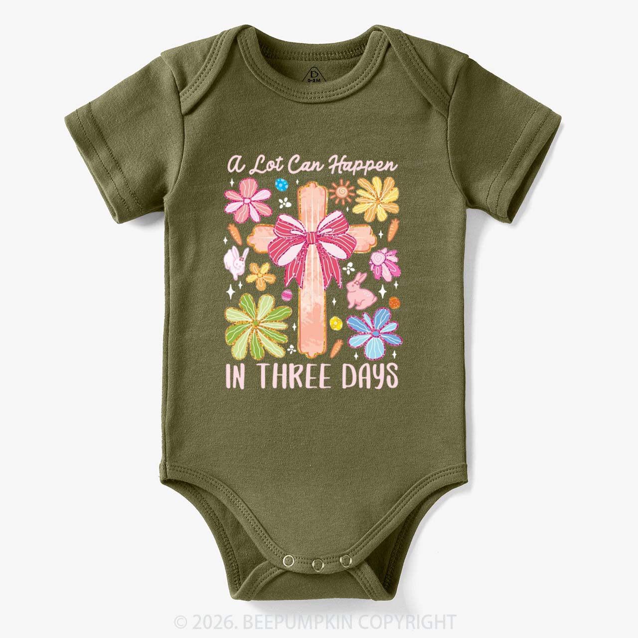A Lot Can Happen In Three Days Baby Bodysuit