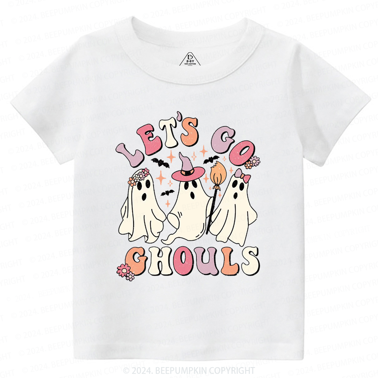 Let's Go Ghouls Halloween Toddler&Kids Tees 