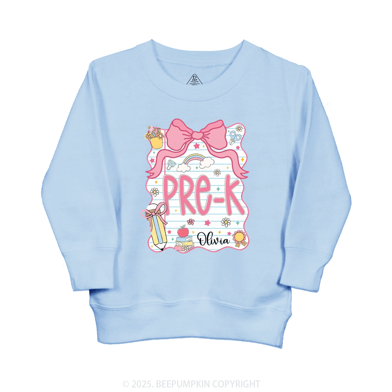 Personalized Sweet School Journey Kid's Sweatshirt