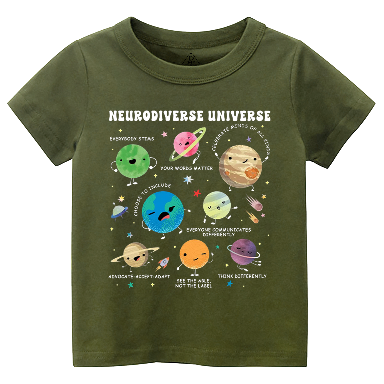 Neurodiverse Universe Toddler&Kid's Tees Beepumpkin