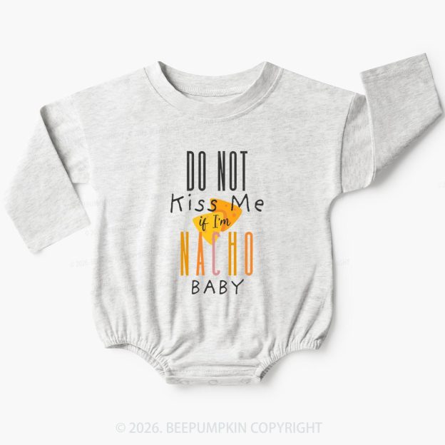Funny Do Not Kiss Me Baby Bubble Romper