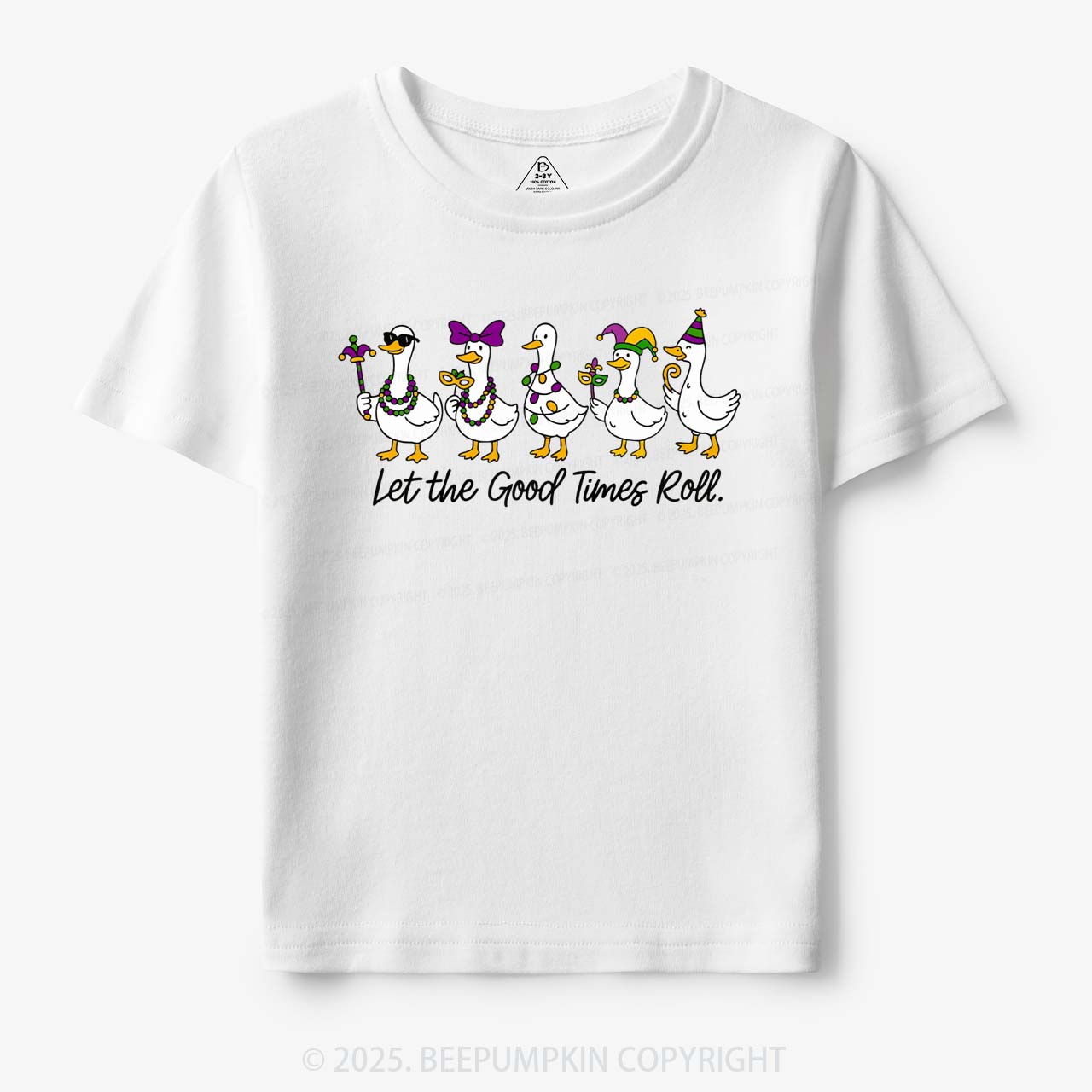Silly Goose Mardi Gras Toddler&Kid's Tees Beepumpkin