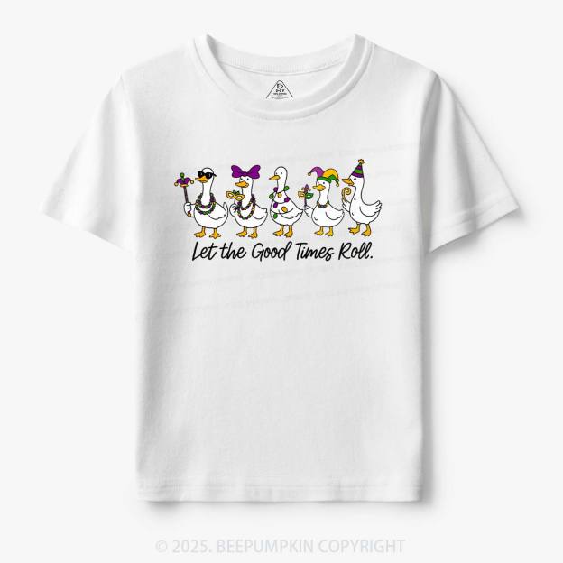 Silly Goose Mardi Gras Toddler&Kid's Tees Beepumpkin