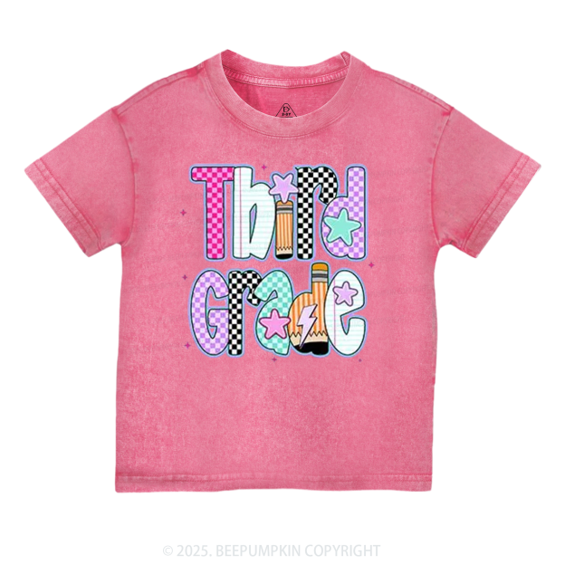 Personalized Purple Aura Grade Toddler&Kids Washed Tees